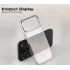 iPhone 17 Pro Max Transparent Silver Cover | Slim Anti-Yellowing Shockproof Case