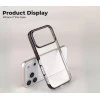 iPhone 17 Pro Max Transparent Black Shockproof Case | Slim Anti-Yellowing Cover