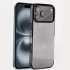 iPhone 17 Pro Max Transparent Black Shockproof Case | Slim Anti-Yellowing Cover