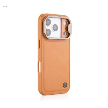 iPhone 17 Pro Max Brown Leather Case – Elegant Eco-Friendly Protective Cover