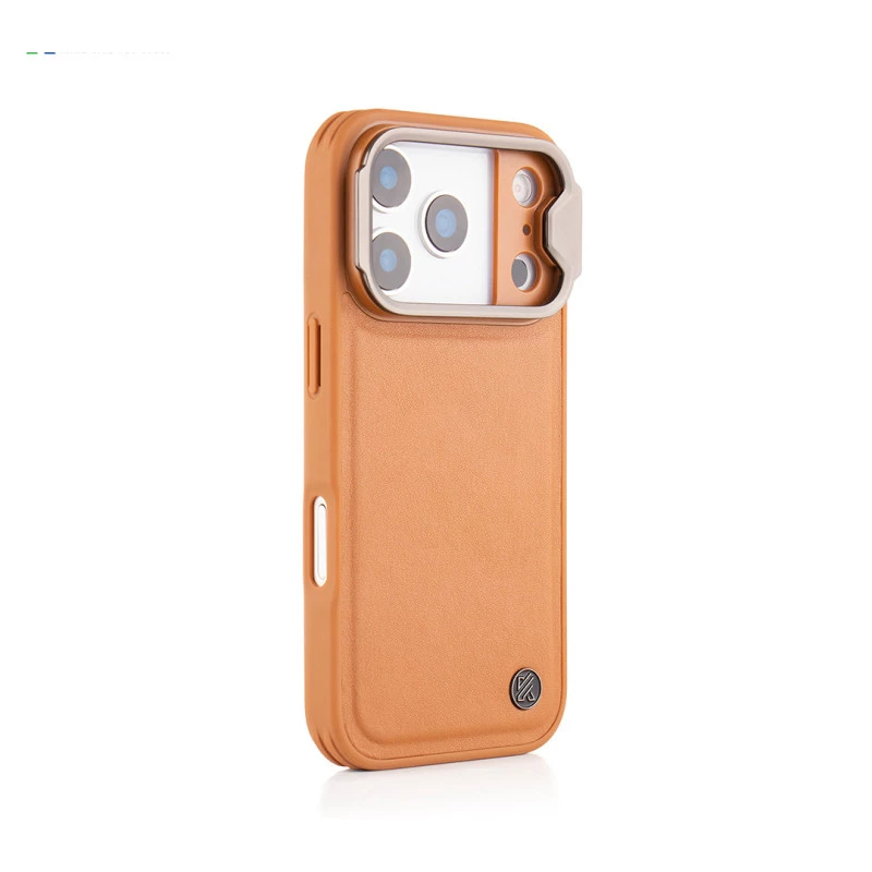 iPhone 17 Pro Max Brown Leather Case – Elegant Eco-Friendly Protective Cover