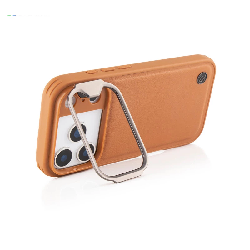 iPhone 17 Pro Max Brown Leather Case – Elegant Eco-Friendly Protective Cover