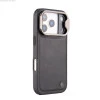 iPhone 17 Pro Max Black Leather Case – Elegant Eco-Friendly Shockproof Cover