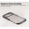 iPhone 17 Pro Max Transparent Black Shockproof Case | Slim Anti-Yellowing Cover