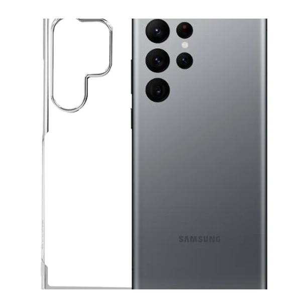 Samsung Galaxy S24 Ultra Transparent Case – Noble Silver