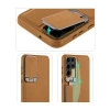 Samsung Galaxy S24 Ultra Brown Titanium Leather Case – Elegant Protective Back Cover