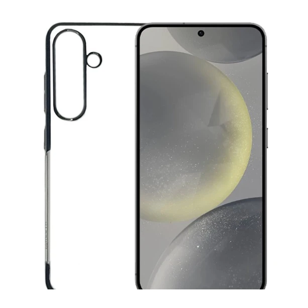 Samsung Galaxy S25 Noble Black Transparent Case with Camera Protection