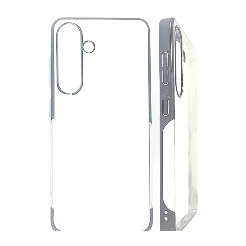 Samsung Galaxy S25 Noble Silver Transparent Case with Camera Protection