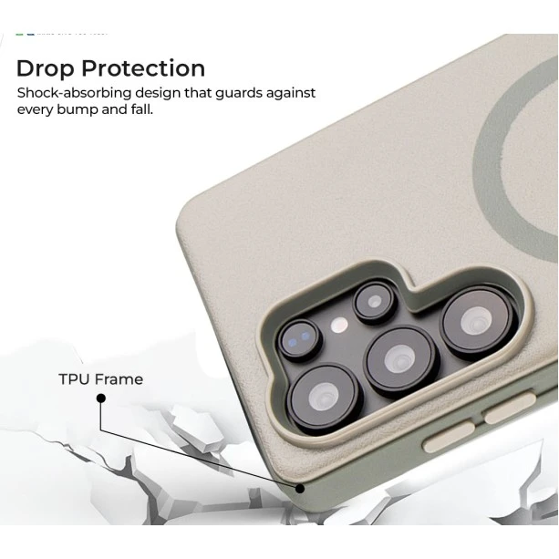 Samsung S25 Ultra MagArmour Grey Hybrid Case