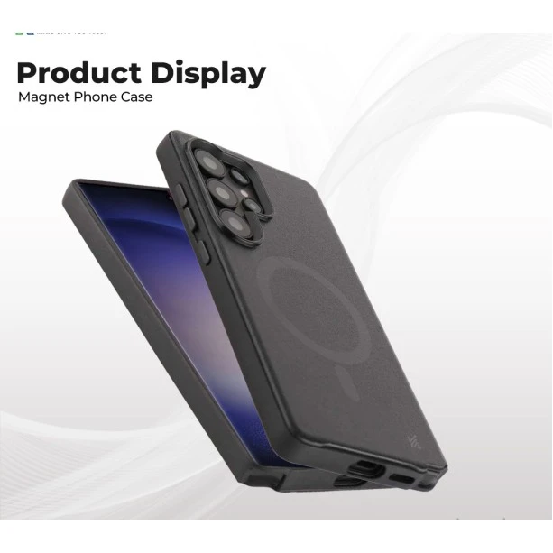 Samsung S25 Ultra MagArmour Black Hybrid Case