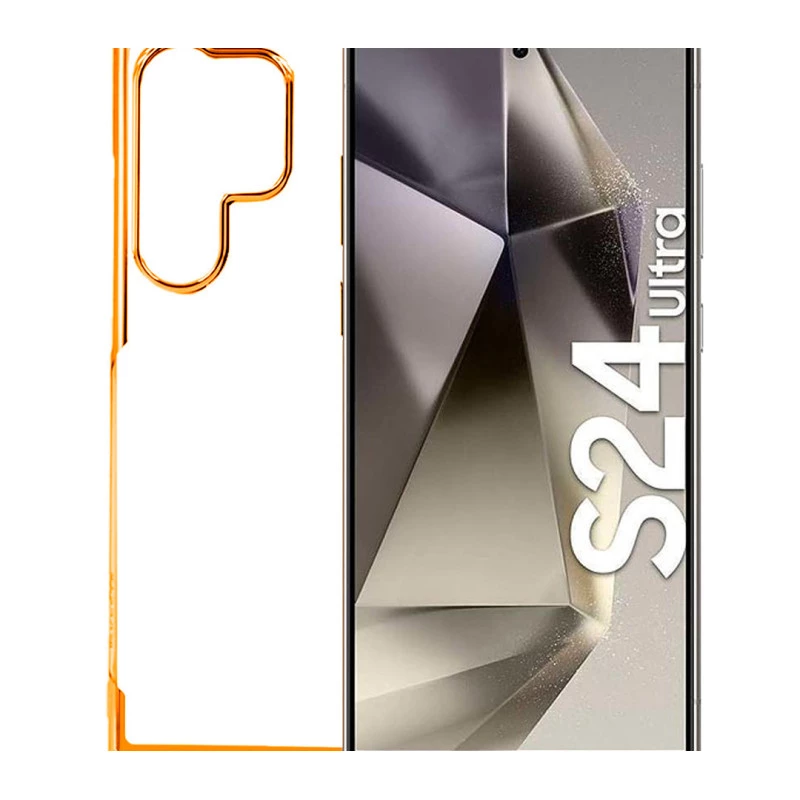 Samsung Galaxy S25 Ultra Noble Orange Transparent Case