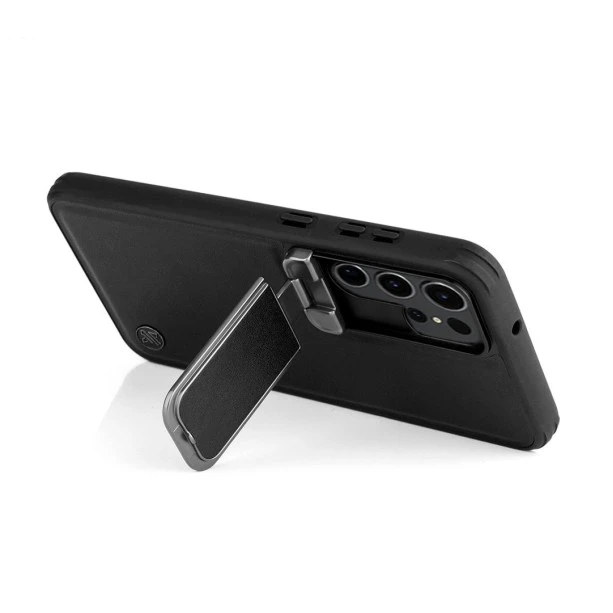 Samsung S25 Ultra Black Titanium Leather Case