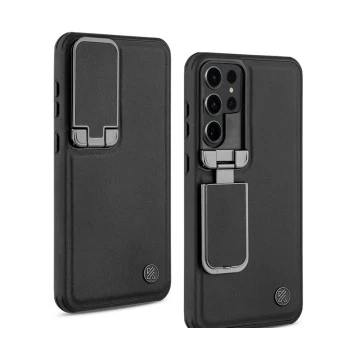 Samsung S25 Ultra Black Titanium Leather Case