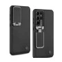Samsung S25 Ultra Black Titanium Leather Case