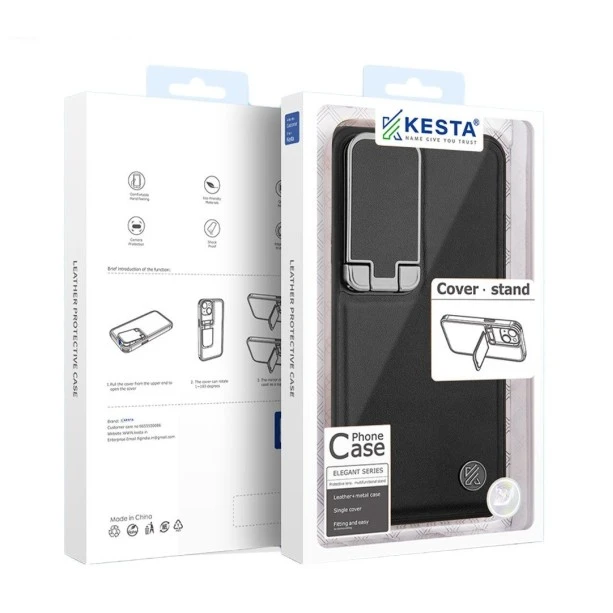 Samsung S26 Ultra Leather Case – Elegant Black Cover