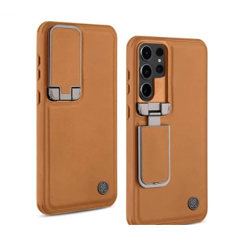Samsung S26 Ultra Leather Case – Elegant Brown Cover