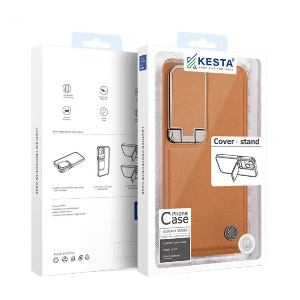 Samsung S26 Ultra Leather Case – Elegant Brown Cover