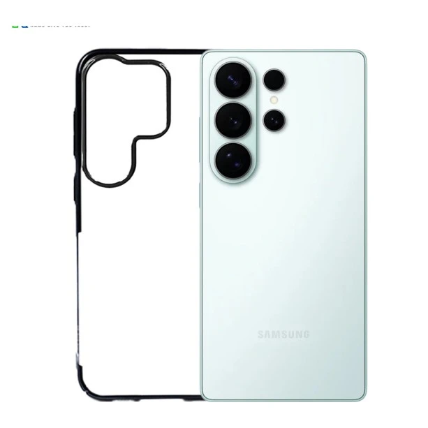 Samsung S26 Ultra Transparent Black Shockproof Case