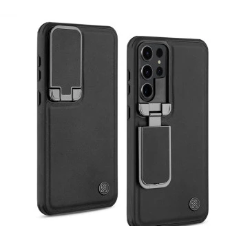 Samsung S26 Ultra Leather Case – Elegant Black Cover