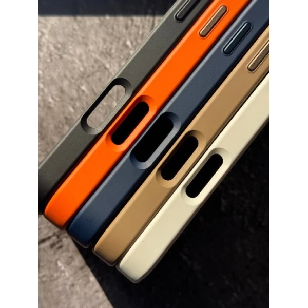 MagSafe Protective Case for iPhone with Dual-Tone Design (Orange) and Camera Protection
