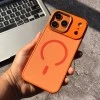 MagSafe Protective Case for iPhone with Dual-Tone Design (Orange) and Camera Protection