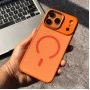MagSafe Protective Case for iPhone | Dual-Tone Cover with Camera Protection | Orange Color