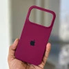 Wine Red Silicon Case For iPhone 17 Pro