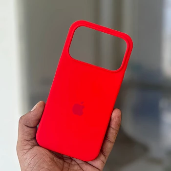 Red Silicon Case For iPhone 17 Pro