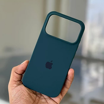 Russian Blue Silicon Case For iPhone 17 Pro