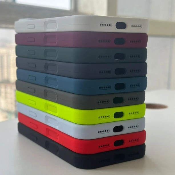 Wine Red Silicon Case For iPhone 17 Pro