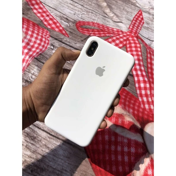 White Silicon Case For iPhone