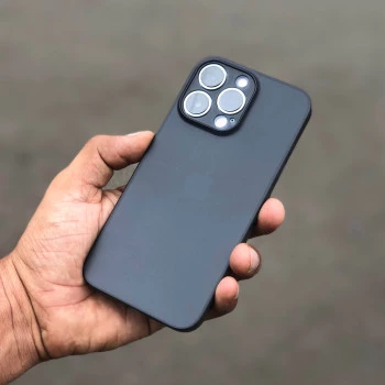 Black Slim Transparent Ultra Thin Case For iPhone 15 Plus