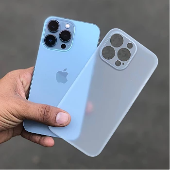 White Transparent Ultra Thin Case For iPhone - New