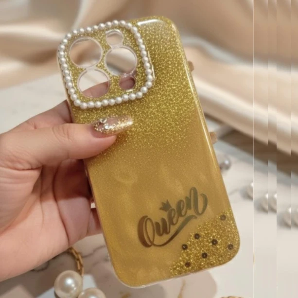 Golden Queen Resin Case for iPhone 12 Pro