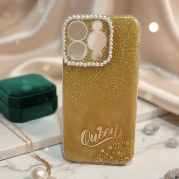 Golden Queen Resin Case for iPhone 12 Pro