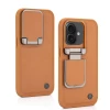 iPhone 16 Brown Leather Case – Premium Elegant Shockproof Back Cover