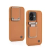 iPhone 16 Brown Leather Case – Premium Elegant Shockproof Back Cover