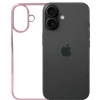 iPhone 16 Light Pink Transparent Case – Shockproof Clear Back Cover