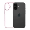 iPhone 16 Light Pink Transparent Case – Shockproof Clear Back Cover