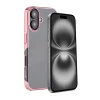 iPhone 16 Light Pink Transparent Case – Shockproof Clear Back Cover