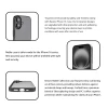 iPhone 16 Noble Black Transparent Case | Shockproof Slim Back Cover