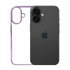 iPhone 16 Light Purple Transparent Case | Shockproof Clear Back Cover