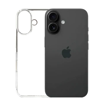 iPhone 16 Plus Noble Silver Transparent Case with Drop Protection