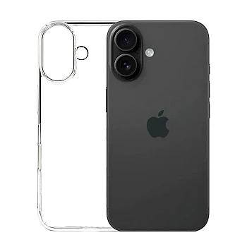 iPhone 16 Plus Noble Silver Transparent Case with Drop Protection