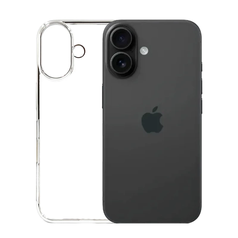 iPhone 17 Silver Transparent Case – Slim Protective Cover