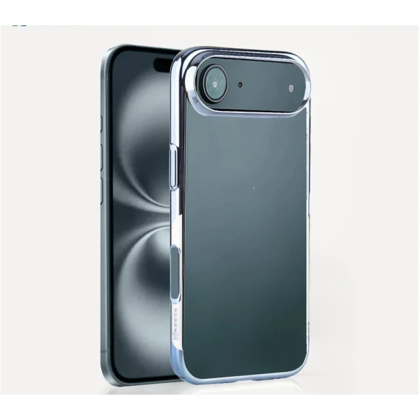 iPhone 17 Transparent Air Cover – Slim Blue Shockproof Case