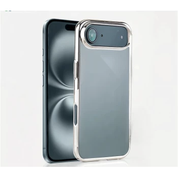 iPhone 17 Transparent Silver Air Cover – Slim & Shockproof