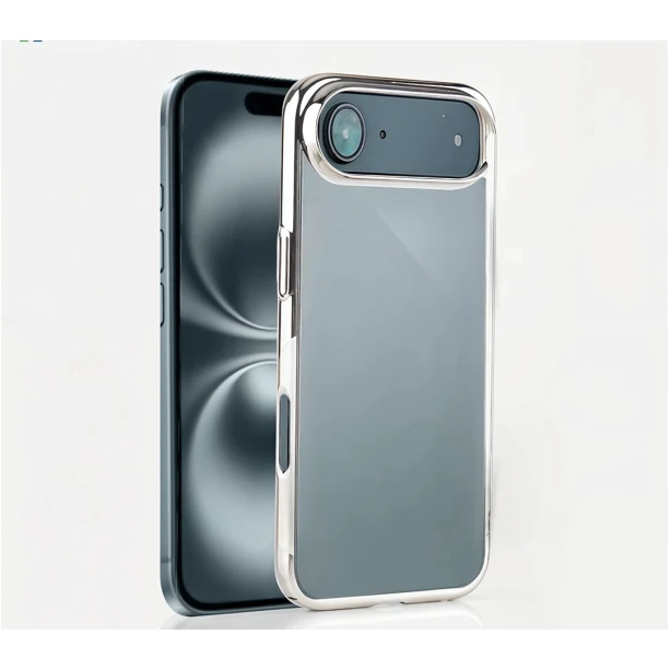 iPhone 17 Transparent Silver Air Cover – Slim & Shockproof