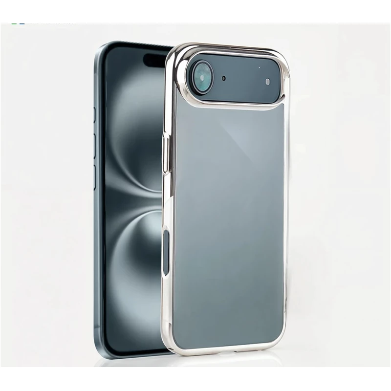 iPhone 17 Transparent Silver Air Cover – Slim & Shockproof