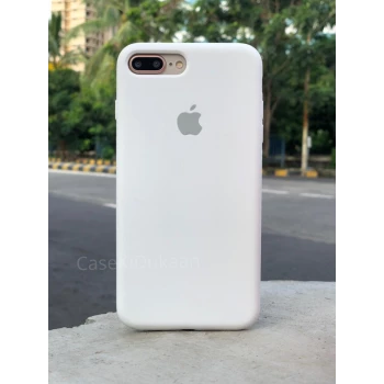 White Silicon Case For iPhone